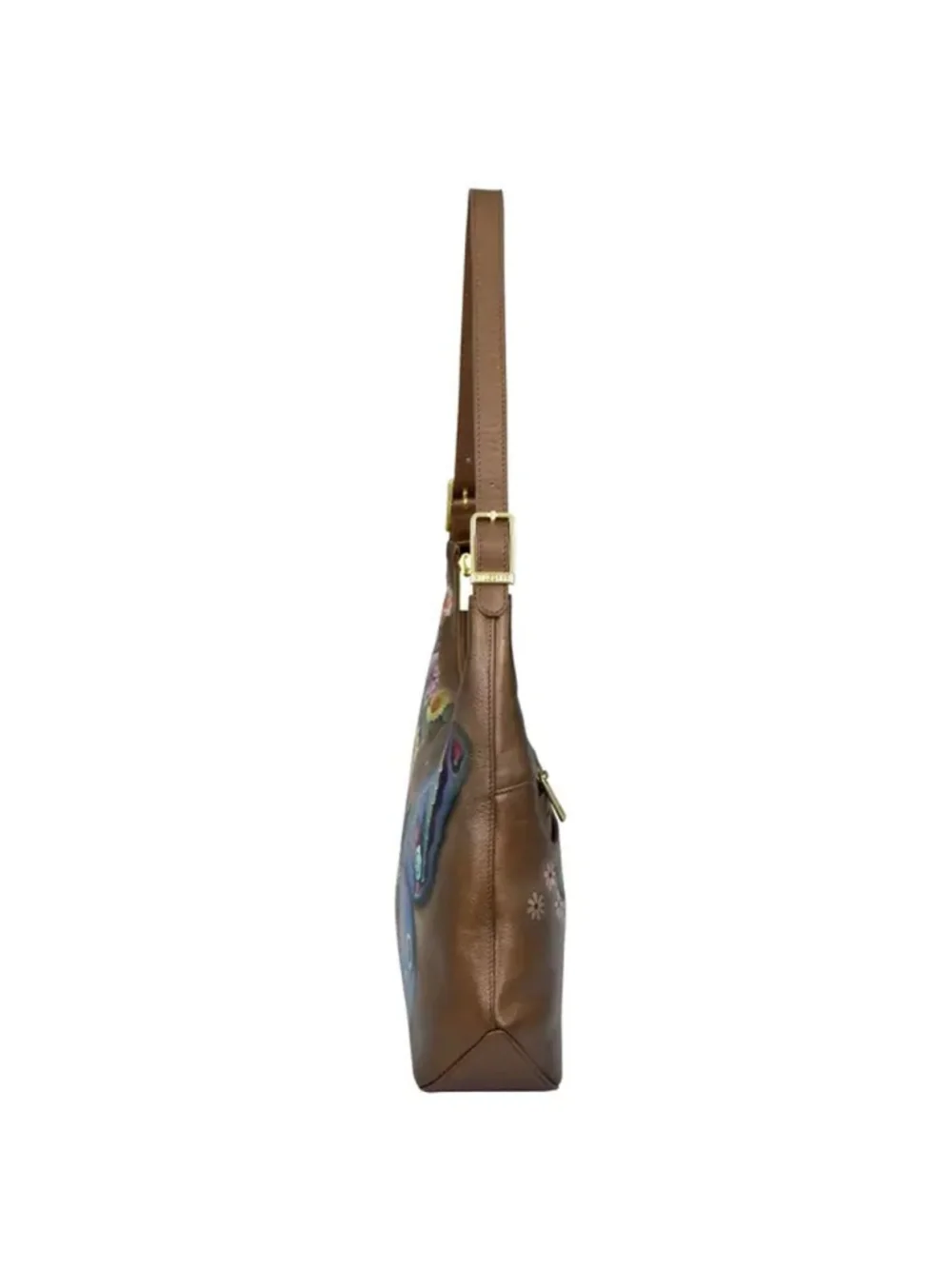 Anuschka Butterfly Blooms Slim Hobo
